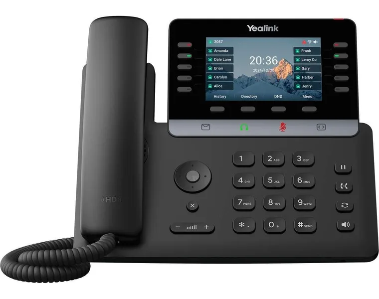 Téléphone IP Yealink T74W, poste filaire à écran couleur et touches de ligne
