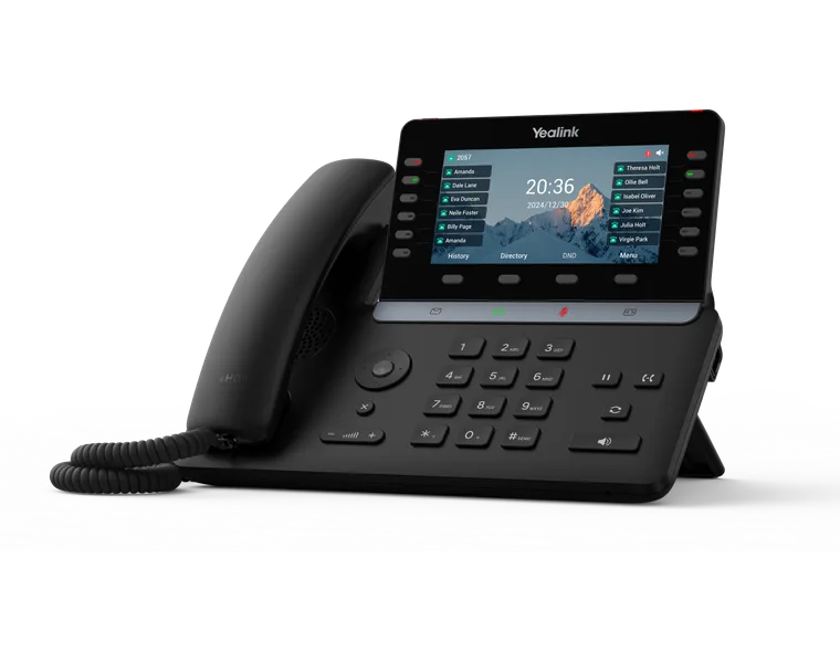 Téléphone IP Yealink T85W, poste filaire haut de gamme à écran couleur